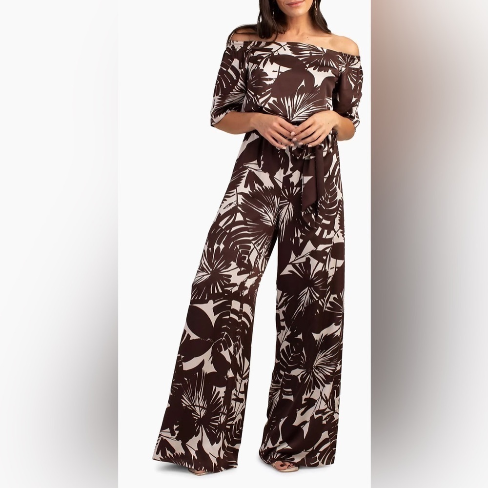 NWT Trina Turk Lambent Printed Jersey Jumpsuit size 6